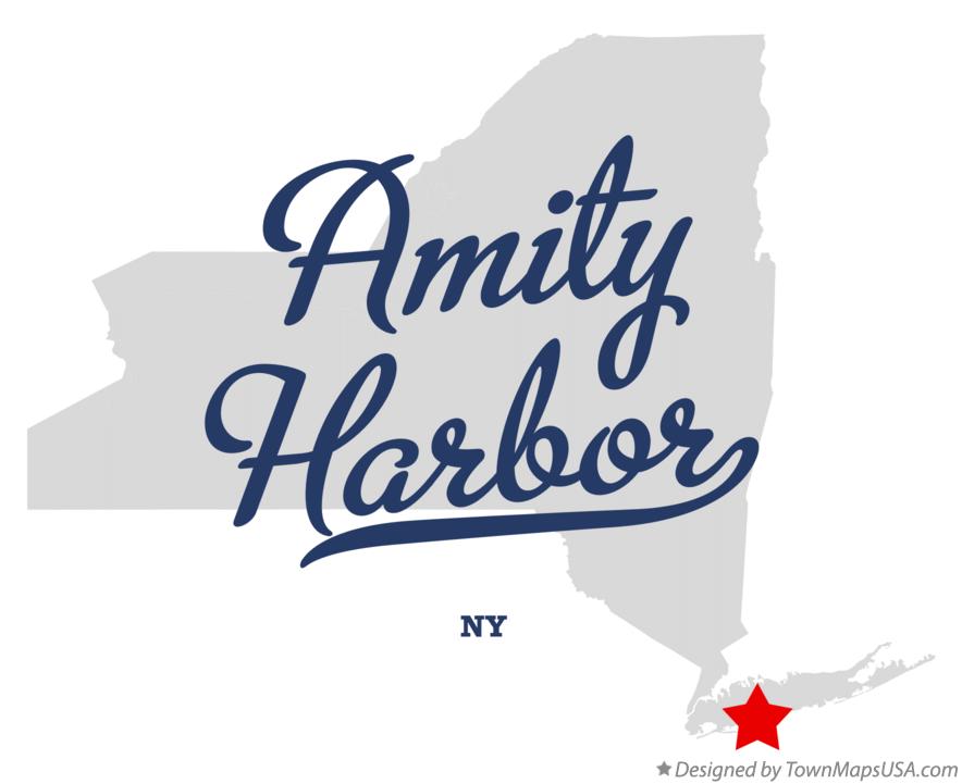 Map of Amity Harbor New York NY