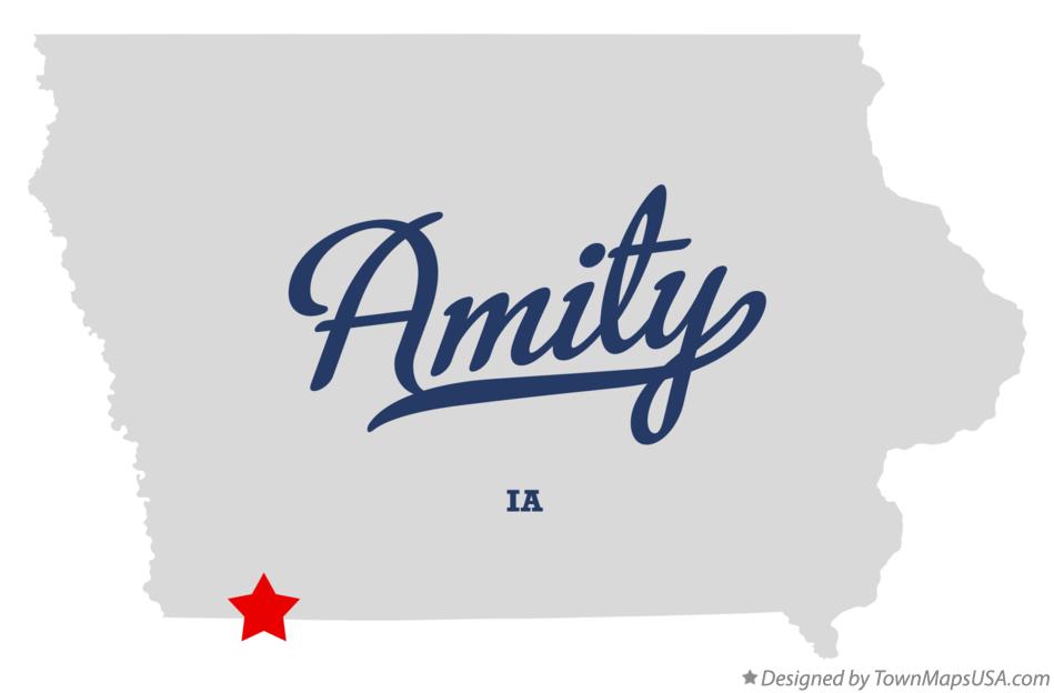 Map of Amity Iowa IA