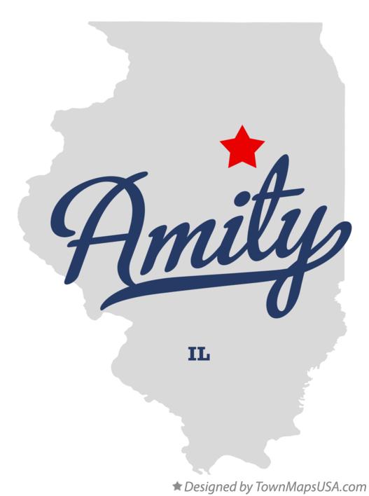 Map of Amity Illinois IL