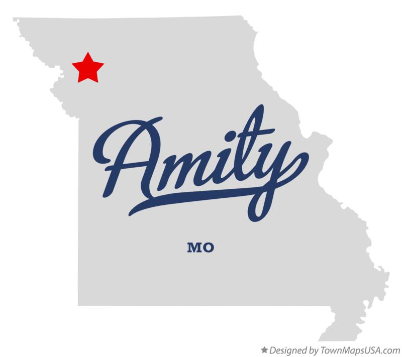 Map of Amity Missouri MO