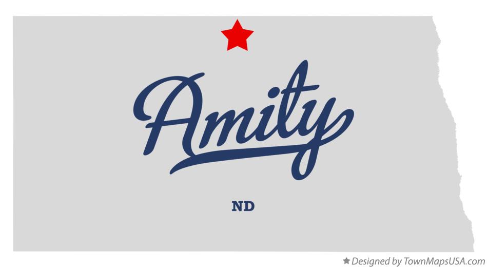 Map of Amity North Dakota ND