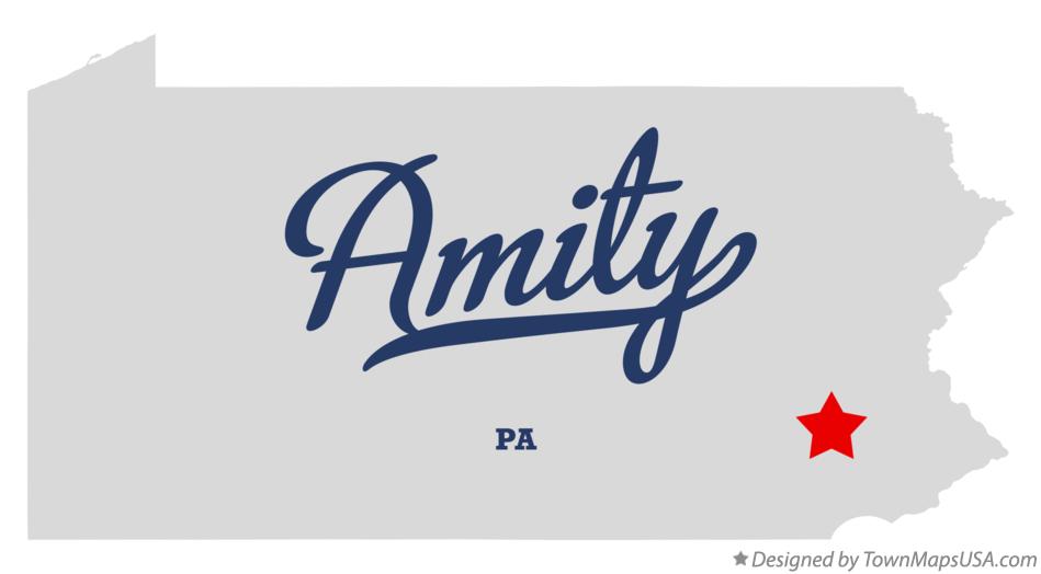 Map of Amity Pennsylvania PA