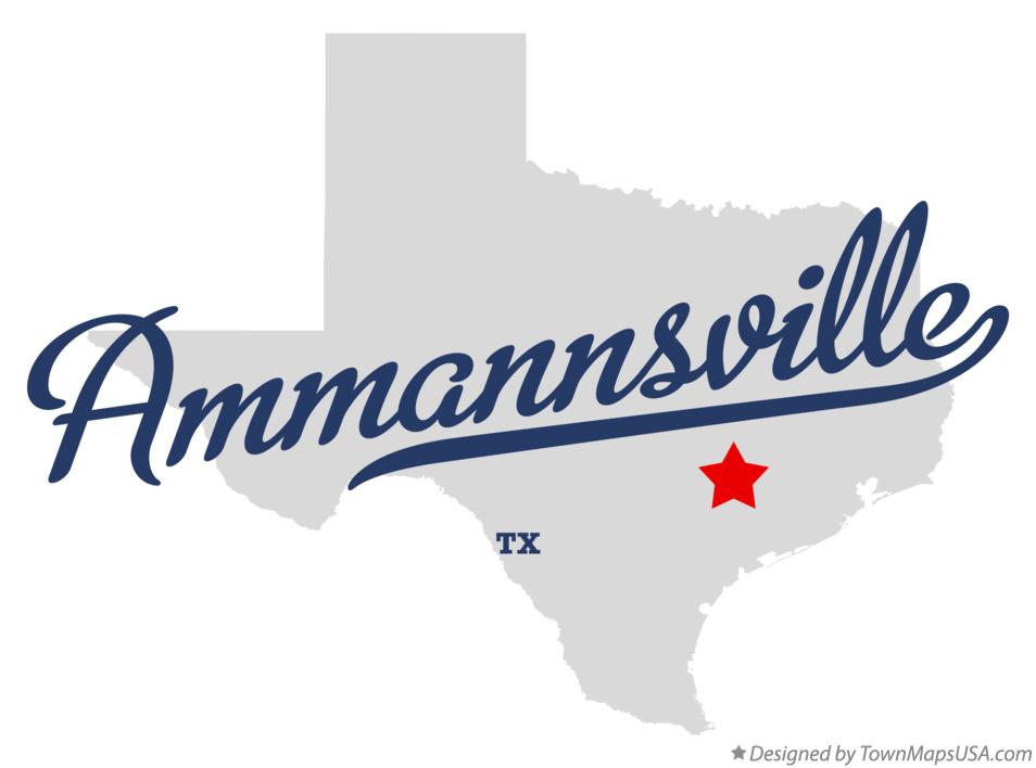Map of Ammannsville Texas TX