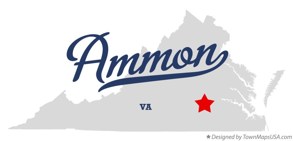 Map of Ammon Virginia VA