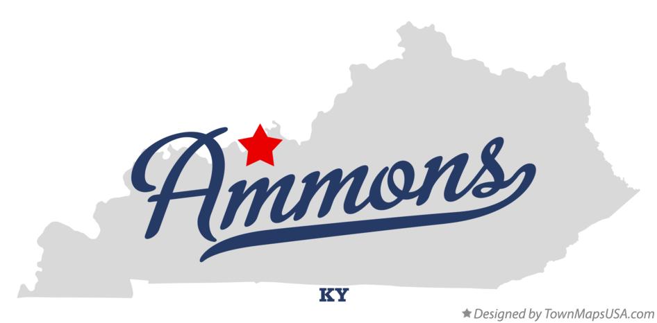 Map of Ammons Kentucky KY