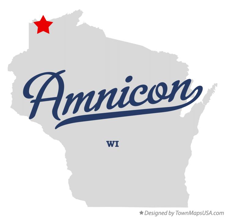Map of Amnicon Wisconsin WI