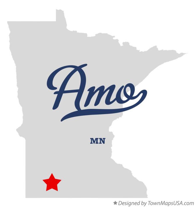 Map of Amo Minnesota MN