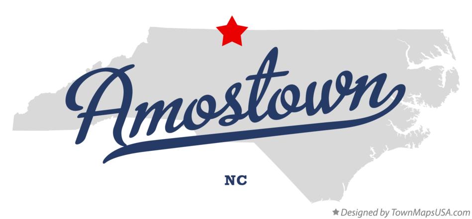Map of Amostown North Carolina NC