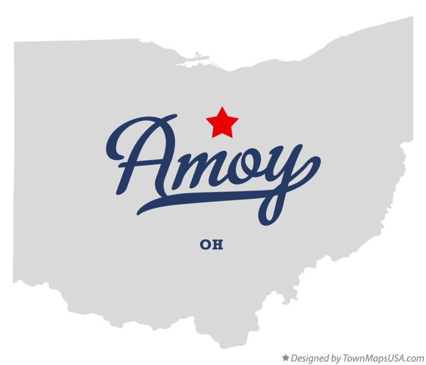 Map of Amoy Ohio OH
