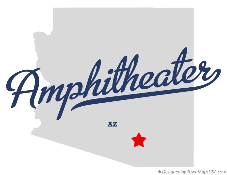 Map of Amphitheater Arizona AZ