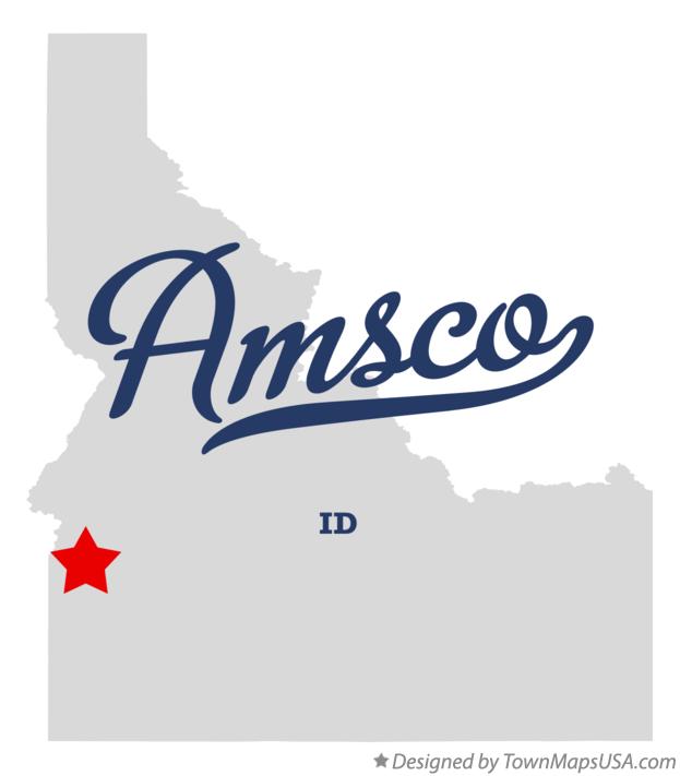 Map of Amsco Idaho ID