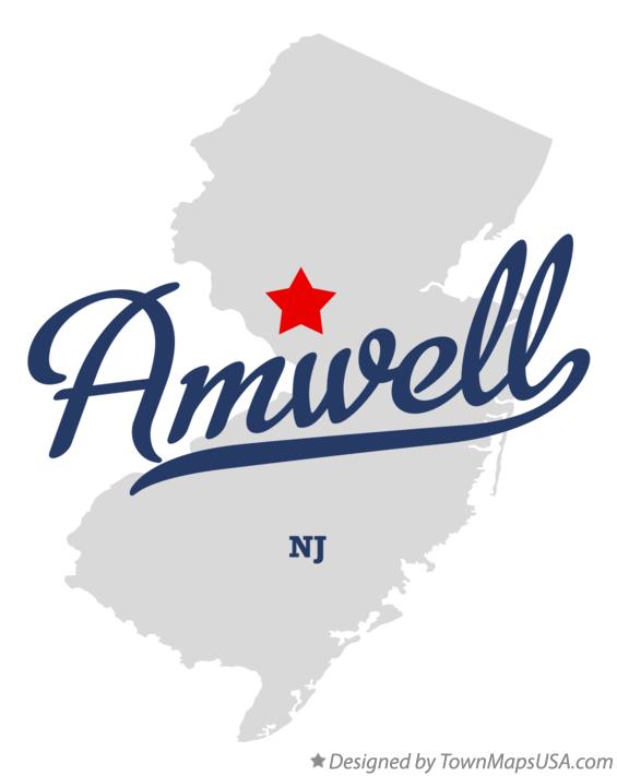 Map of Amwell New Jersey NJ
