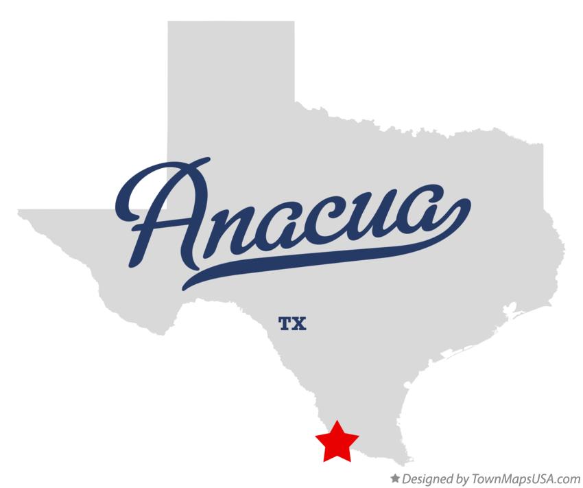 Map of Anacua Texas TX
