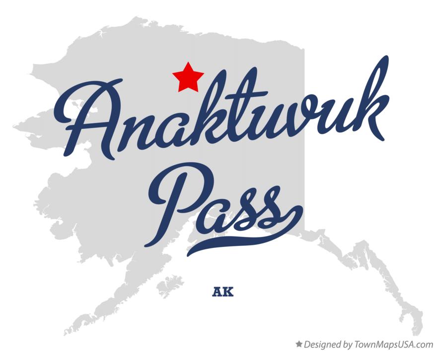 Map of Anaktuvuk Pass Alaska AK