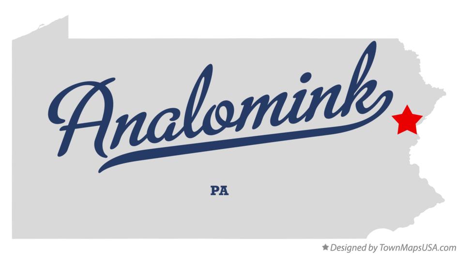 Map of Analomink Pennsylvania PA