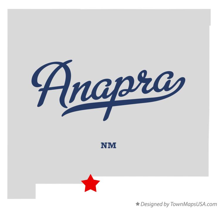 Map of Anapra New Mexico NM