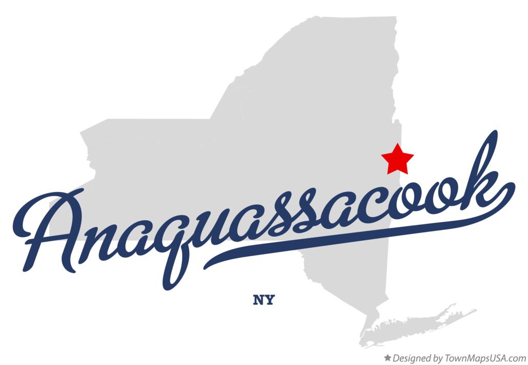 Map of Anaquassacook New York NY