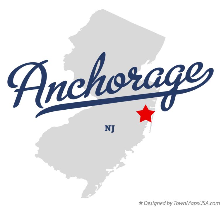 Map of Anchorage New Jersey NJ