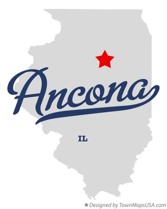 Map of Ancona Illinois IL
