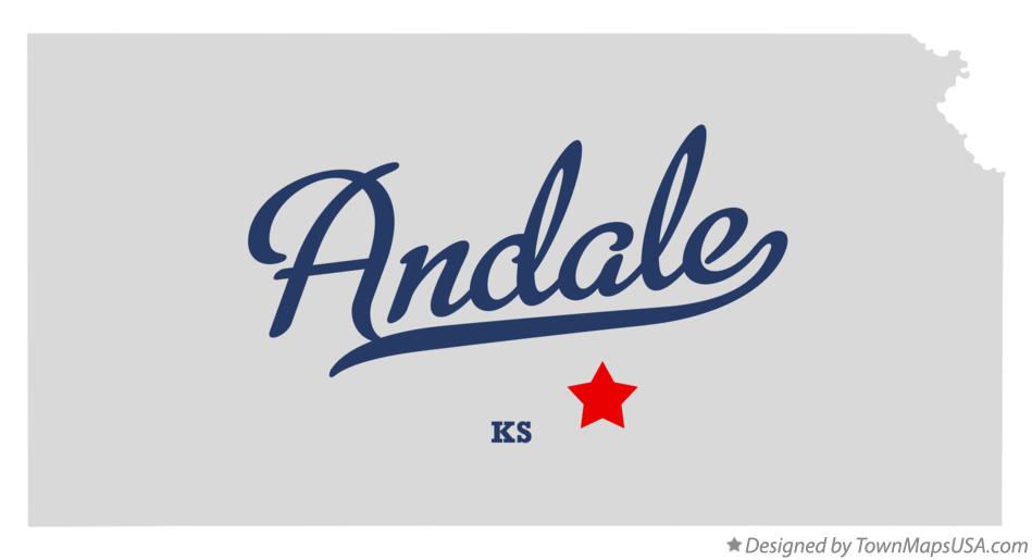 Map of Andale Kansas KS