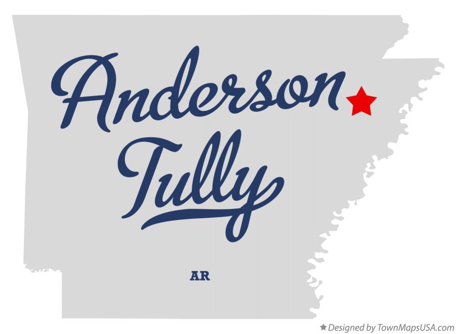 Map of Anderson Tully Arkansas AR