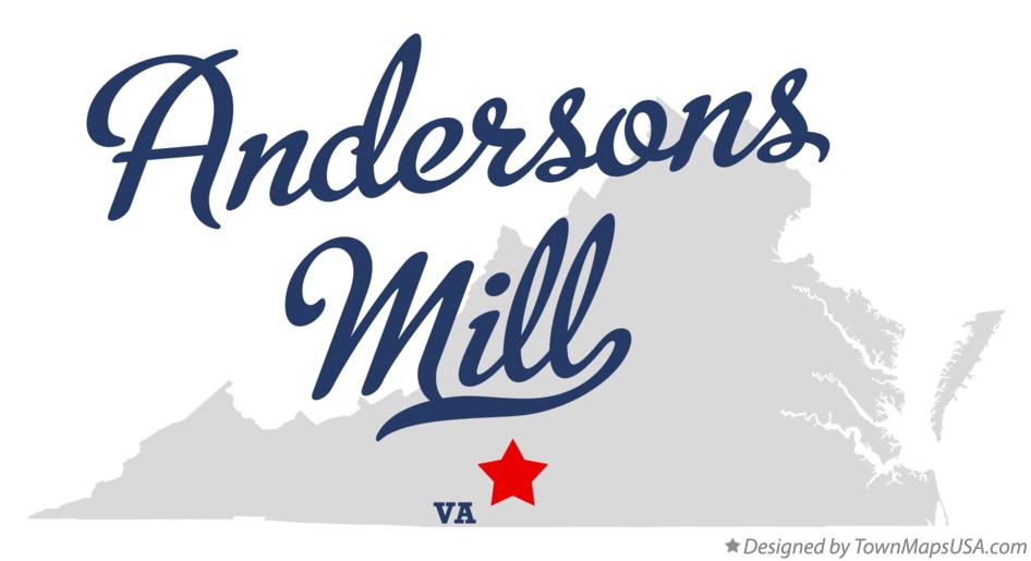 Map of Andersons Mill Virginia VA