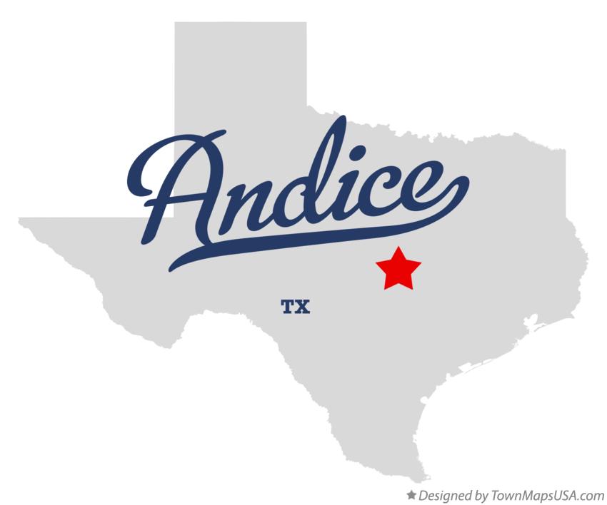 Map of Andice Texas TX