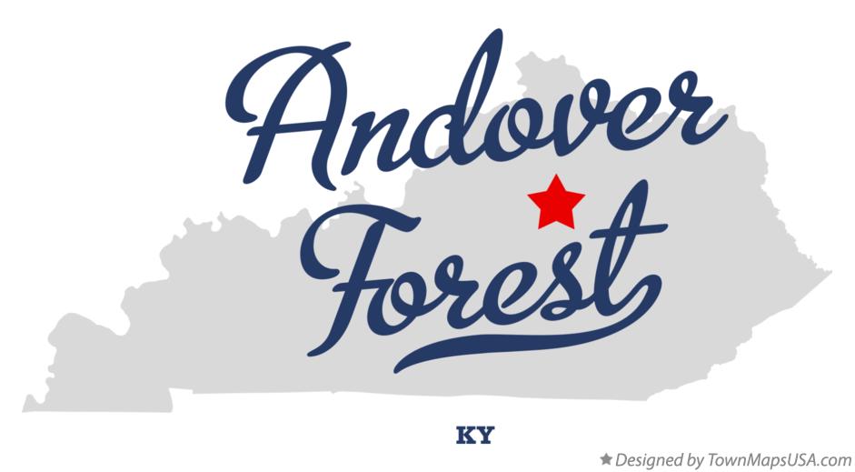 Map of Andover Forest Kentucky KY