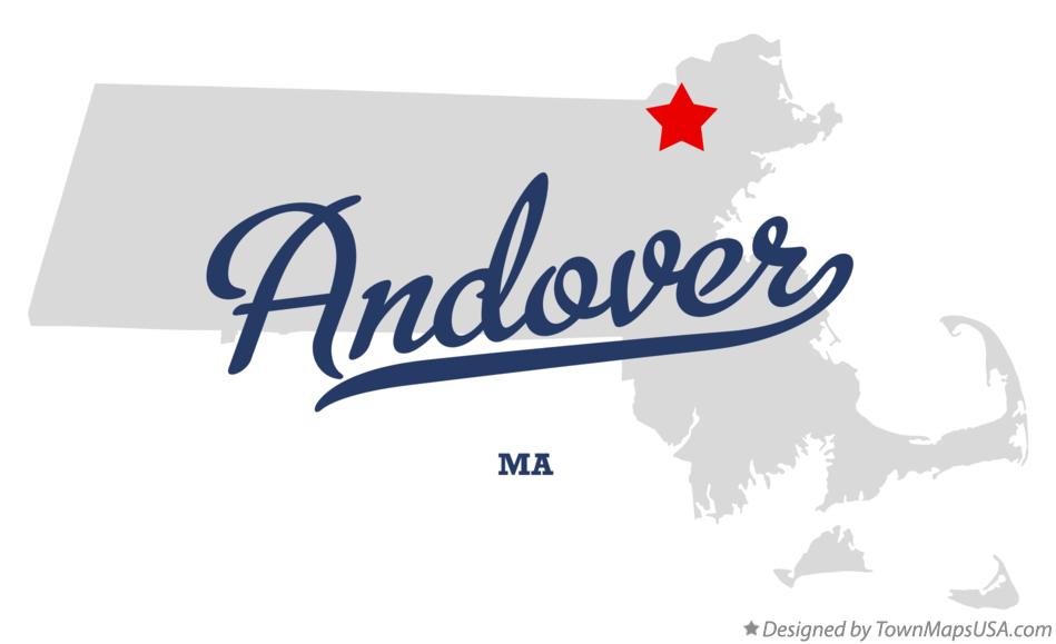 Map of Andover Massachusetts MA