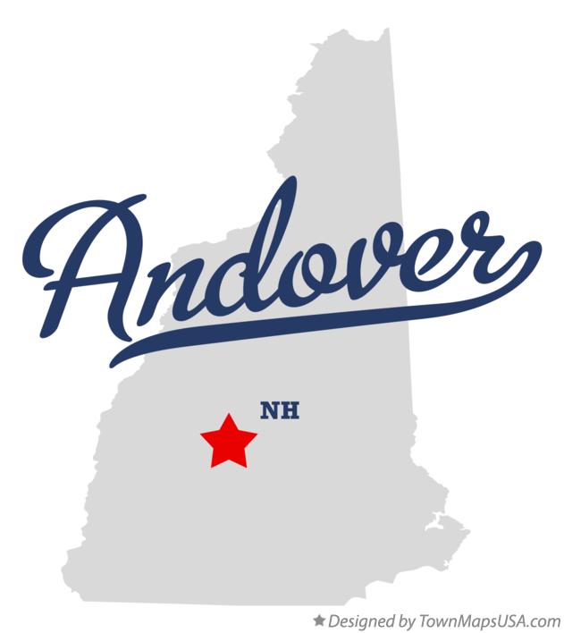 Map of Andover New Hampshire NH