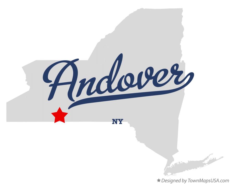 Map of Andover New York NY