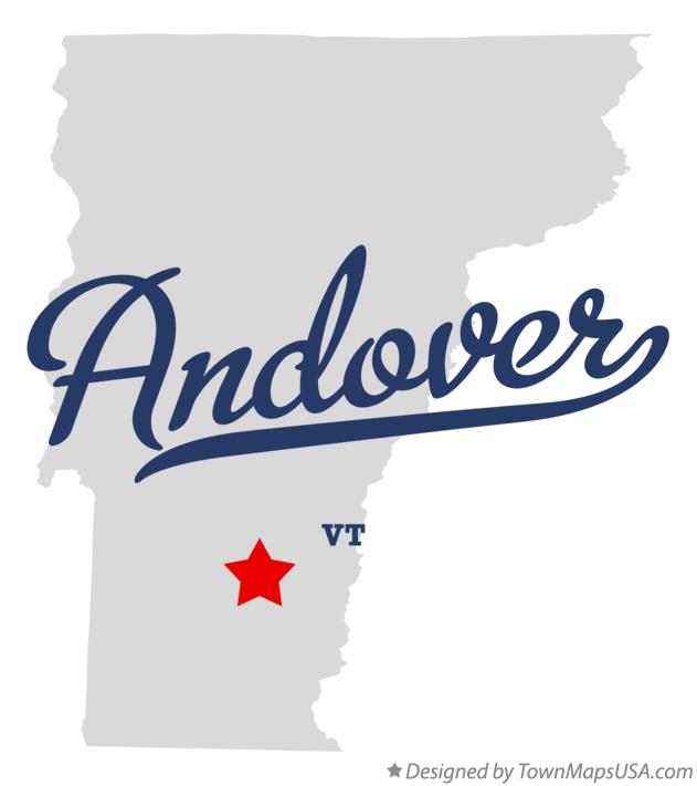 Map of Andover Vermont VT