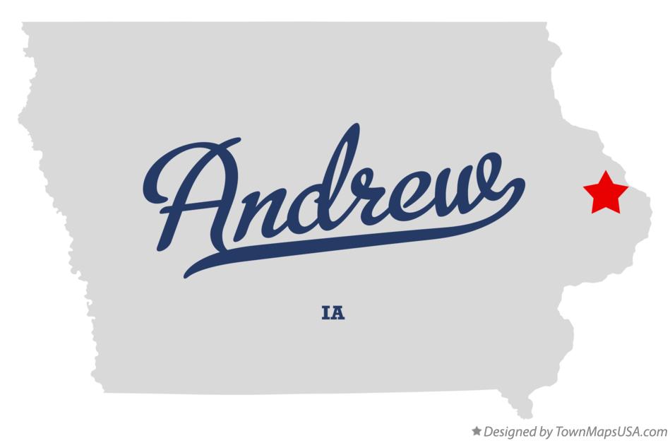 Map of Andrew Iowa IA