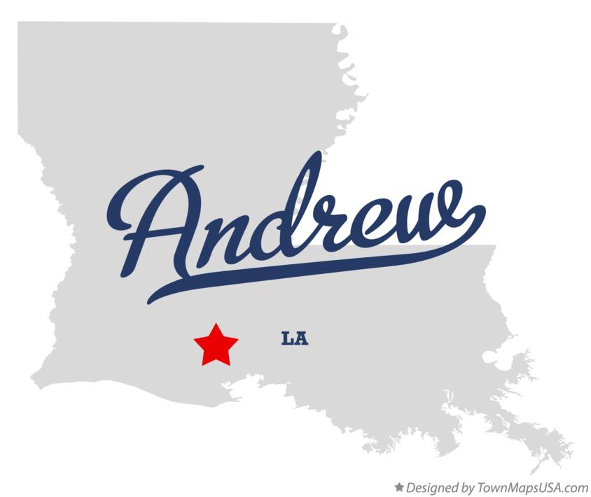 Map of Andrew Louisiana LA