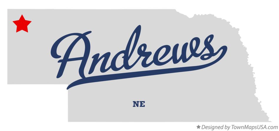 Map of Andrews Nebraska NE