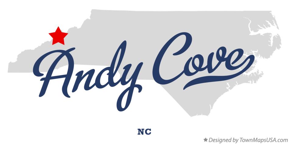 Map of Andy Cove North Carolina NC