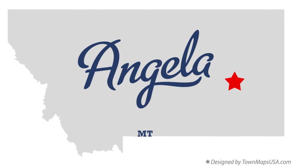 Map of Angela Montana MT