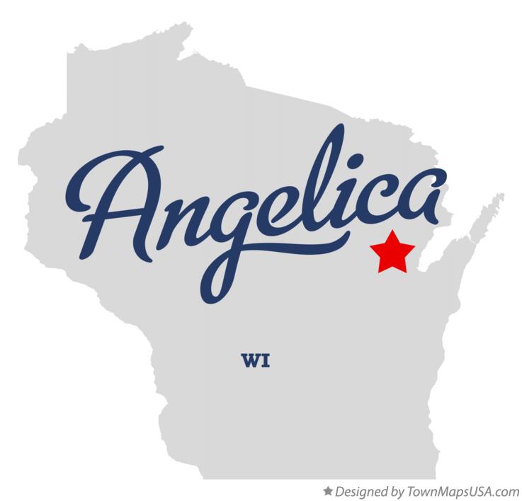 Map of Angelica Wisconsin WI