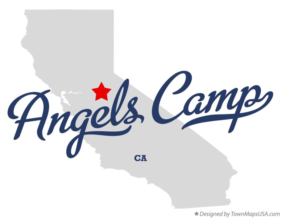Map of Angels Camp California CA