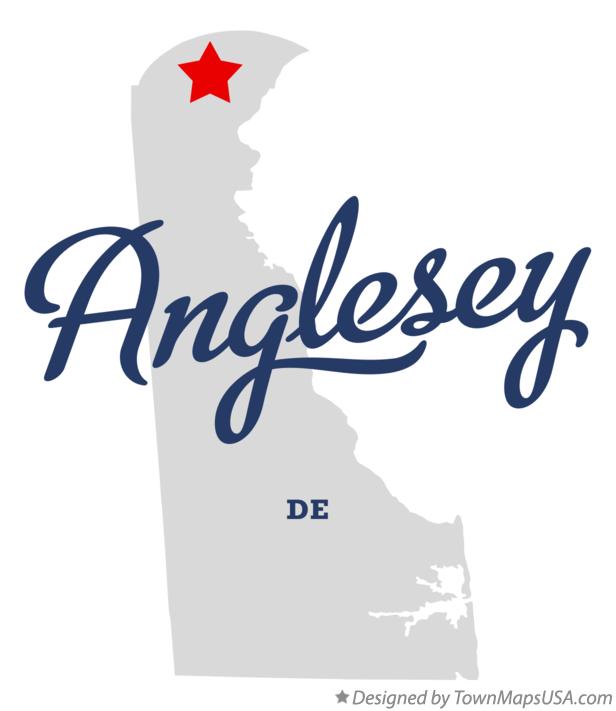 Map of Anglesey Delaware DE