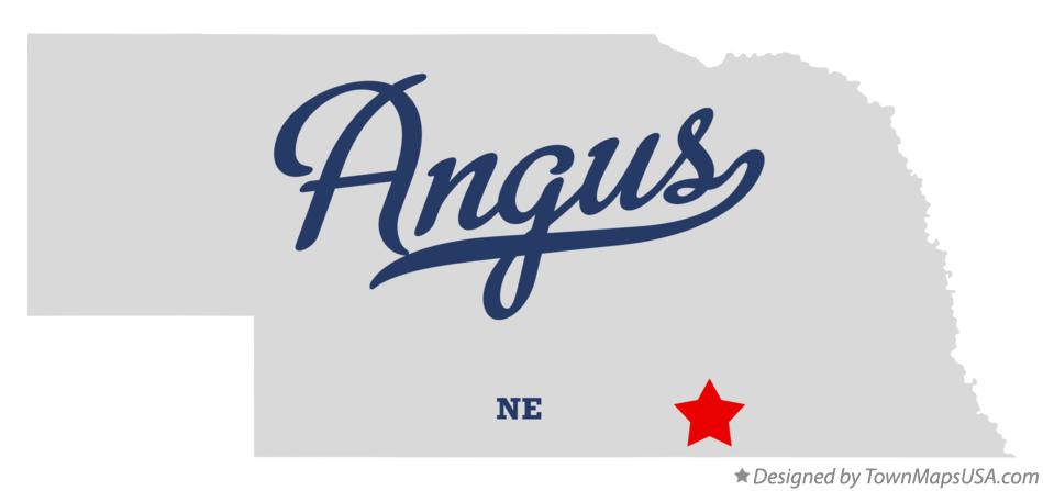 Map of Angus Nebraska NE