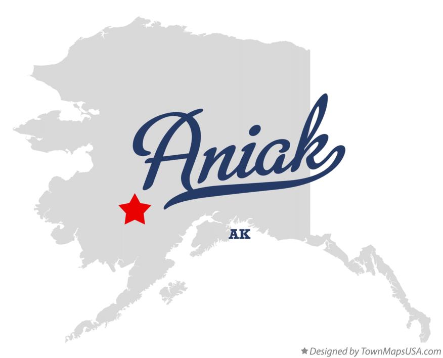 Map of Aniak Alaska AK