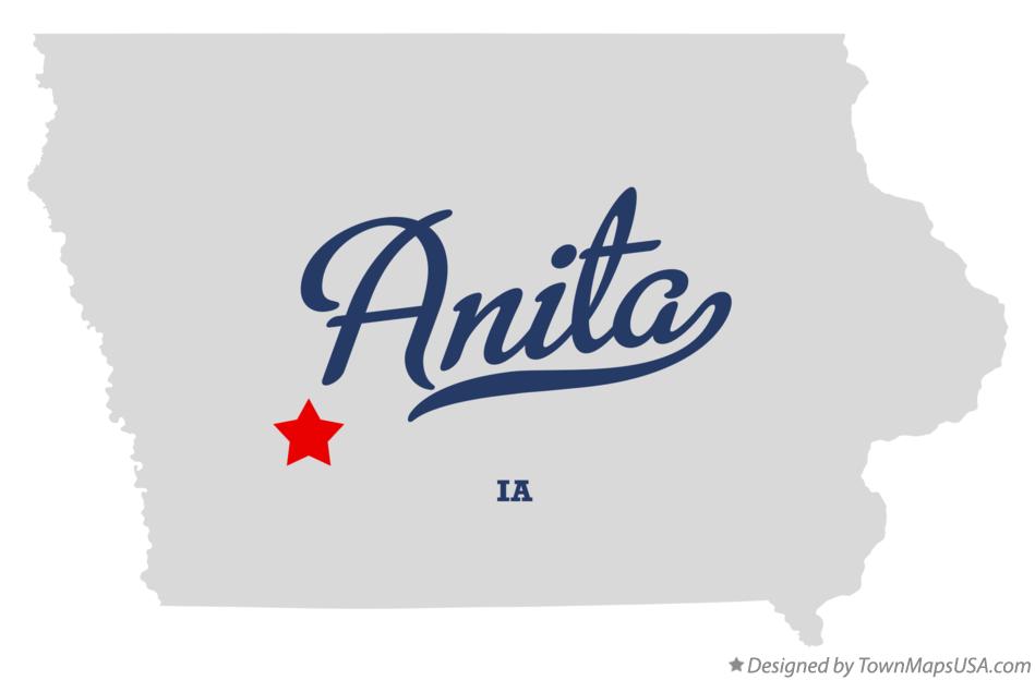 Map of Anita Iowa IA