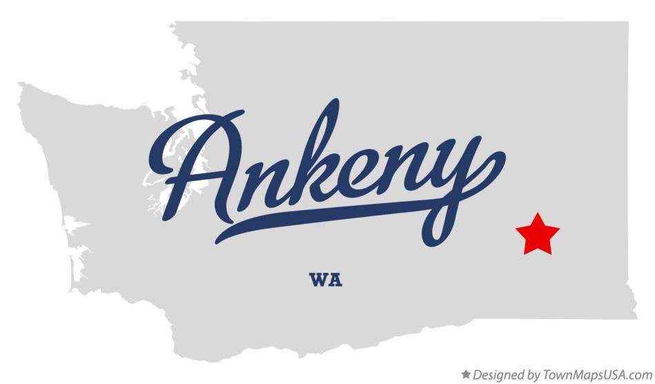 Map of Ankeny Washington WA