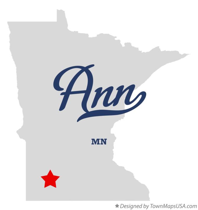 Map of Ann Minnesota MN