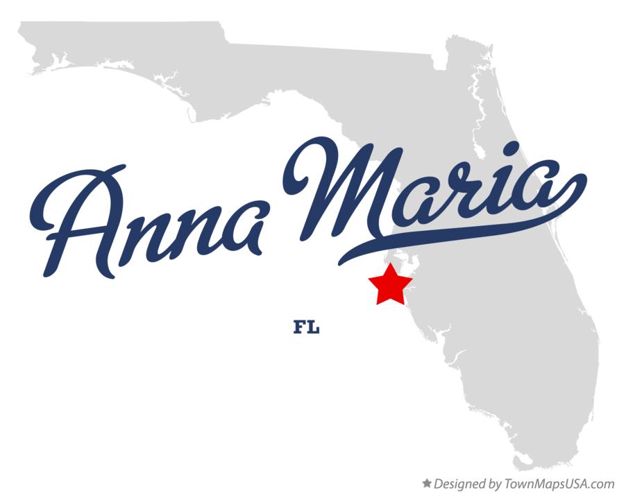 Map of Anna Maria Florida FL