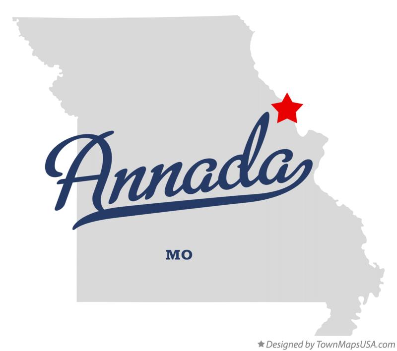 Map of Annada Missouri MO