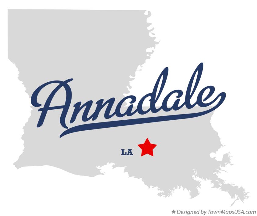 Map of Annadale Louisiana LA