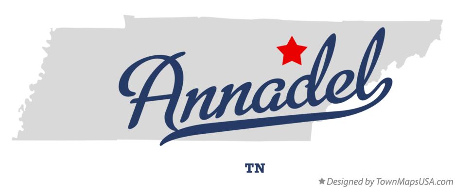 Map of Annadel Tennessee TN