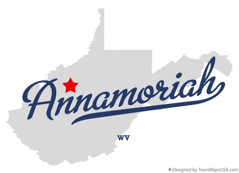 Map of Annamoriah West Virginia WV